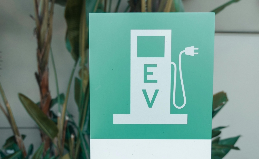 a sign for an EV Charging Port